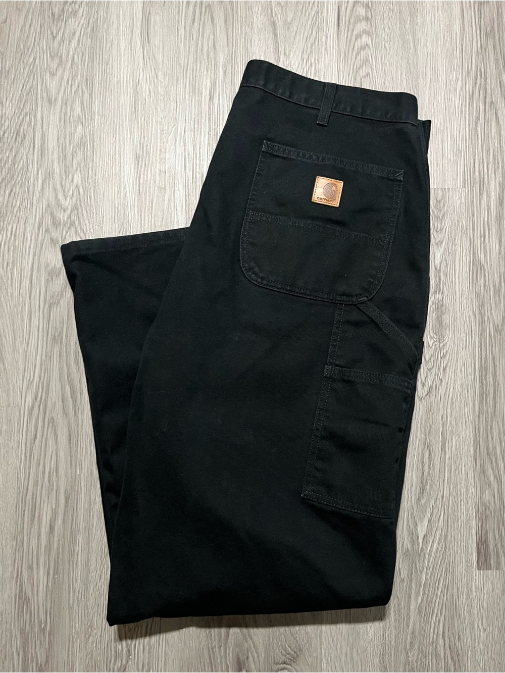 Carhartt men’s work pants black loose fit 38X30